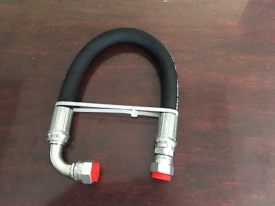 #ad 1 2quot; X 24quot; 2 WIRE 5000 Hydraulic Hose Assembly 1 Female JIC x 1 Female JIC 90 $34.30