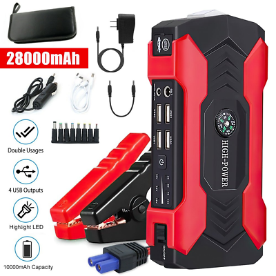 #ad #ad Portable Charger Power Bank Car Jump Starter Car Booster Battery with LED Light $59.95