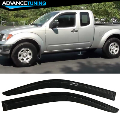 #ad Fits 05 20 Nissan Frontier D40 Extended Cab Acrylic Window Visors Air Deflector $29.98
