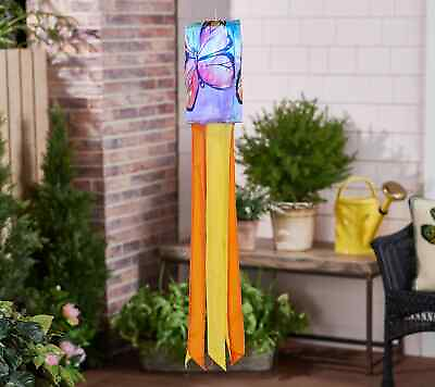 #ad Solar Illuminated Color Changing Windsock Butterfly M80681 $28.99