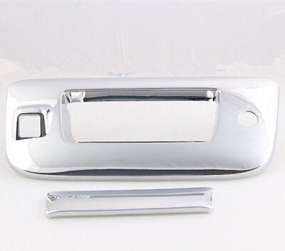 #ad Chrome Tailgate Door Handle Cover W Camera Hole Fits 07 14 Chevy GMC Sierra 1500 $21.99