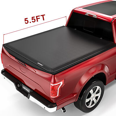 #ad OEDRO Soft Roll Up 5.5ft Tonneau Cover for 2015 2024 Ford F 150 F150 Truck Bed $141.99