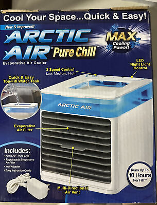 #ad 2 X Arctic Air Pure Chill NEW AND IMPROVED Evaporative Air Cooler Free Shipping $33.00