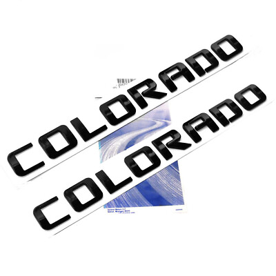 #ad 2x Black COLORADO Nameplates Emblems for COLORADO 3D $32.80