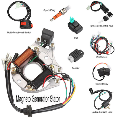 50cc 125cc CDI Wire Harness Stator Assembly Wiring Kit For Chinese ATV Quad Quad $31.59