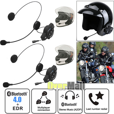 #ad 2x Motorcycle Helmet Headset Wireless Bluetooth Headphone Speaker Hands Free USA $54.99