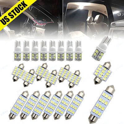 #ad For Subaru 20pcs LED Interior Lights Bulbs Kit Car Trunk Dome License Plate Lamp $8.88
