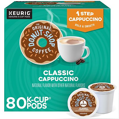 #ad The Original Donut Shop One Step Classic Cappuccino K Cups 80 Count $34.99