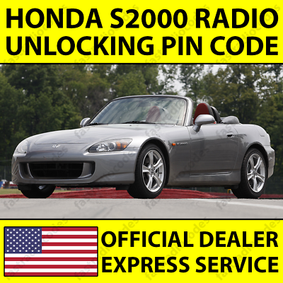 #ad ✅HONDA S2000 CAR RADIO NAVI ANTI THEFT UNLOCKING PIN CODE FOR ALL MODELS✅ $4.99
