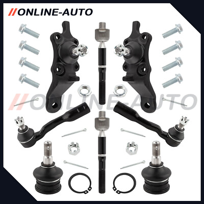 #ad 8x Front Suspension Ball Joints Tie Rods Kit For Toyota Sequoia Tundra 2000 2002 $87.95