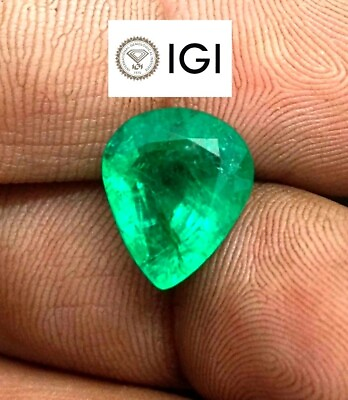 #ad 5.54ct IGI Certified Colombian Emerald 100% Natural Emerald $2950.00