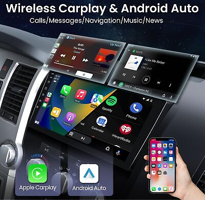 #ad Android 12 For Toyota Tundra 07 13 Sequoia 08 19 Carplay Car Radio Stereo GPS BT $128.99