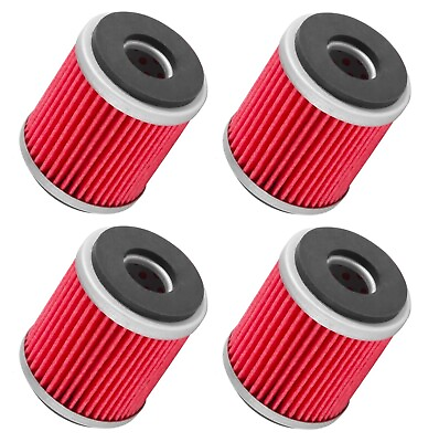 #ad 4 Oil Filter Filters for 03 24 Yamaha WR250F WR250X WR450F XT250 YZ250F YZ450F $13.96