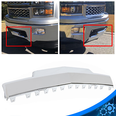 #ad Chrome Front lower bumper Skid Plate for 2014 2015 Chevy Silverado 1500 Truck $55.44