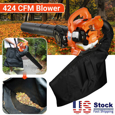 #ad #ad 2 Stroke Gas Powered Leaf Blower Dual Purpose Blowing and Suction Cleaner $112.99