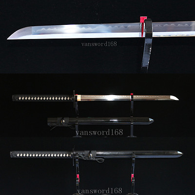 #ad Hand Forge T10 Clay Tempered Japanese Samurai Real Hamon Ninja Sword Sharp $249.24