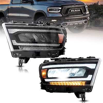 #ad VLAND LED Projector Headlights for Dodge Ram 1500 2019 2022 2023 2024 Sequential $440.99