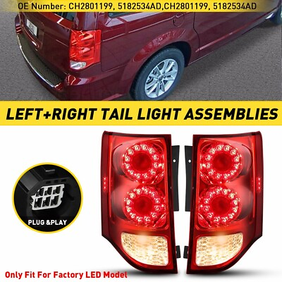 #ad LED Tail Brake Lamp Left Light amp; Right Side For 2011 2020 Dodge Grand Caravan $125.99