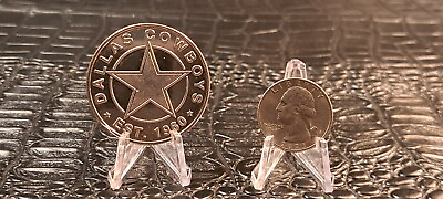 #ad Dallas Cowboys Texas Stadium Commemorative Silver Coin Marker Opened 10.24.1971 $20.00