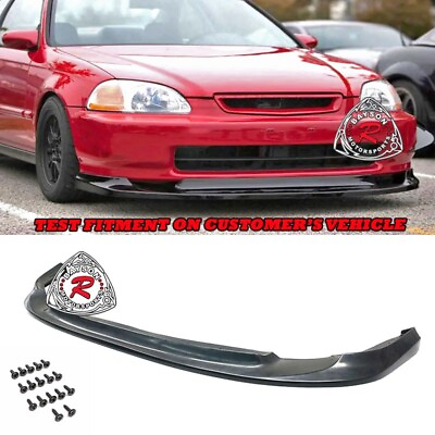 #ad Fits 96 98 Honda Civic 2 3 4dr GV Style Time Attack Front Lip Urethane $109.99