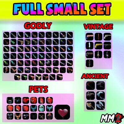 #ad Roblox MM2 ✨Full Small Set✨ Godly Ancient Pets and Vintage FAST DELIVERY❗️ $29.99