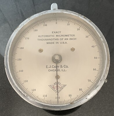 #ad USED E.J. CADY amp; CO. AUTOMATIC MICROMETER THOUSANDS OF AN INCH FOR PARTS ONLY $47.99