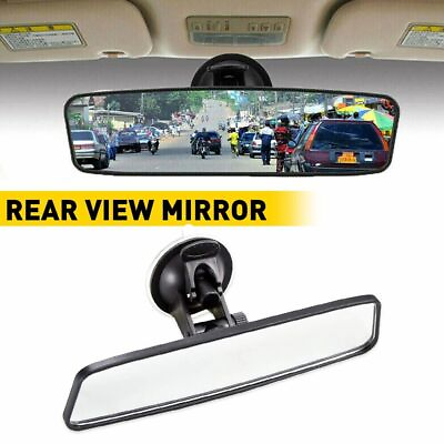 #ad Car Truck Interior Rear View Mirror Wide Suction Cup Mirror Universal Adjustable $7.64