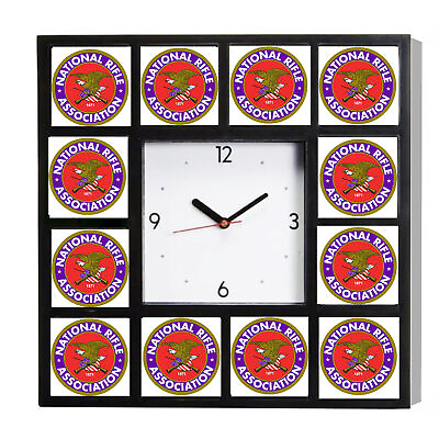 #ad #ad NRA National Rifle Association Clock with 12 pictures $32.99