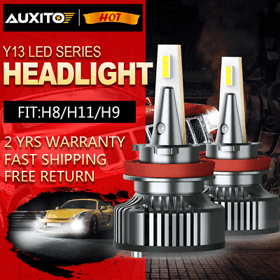 #ad 2x AUXITO H11 H9 H8 LED Headlight Bulb Kit Low Beam Fog Light 72W 6500K 16000LM $43.29