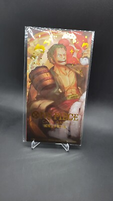 #ad Zoro ONE PIECE CCG Chinese New Year Promo Card ST01 013 SR Sealed $10.25