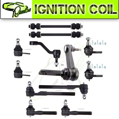#ad Fits Dodge Ram 1500 2WD 2000 2001 12x Tie Rods Front Ball Joints Suspension Kit $89.29