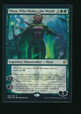#ad MTG Nissa Who Shakes the World War of the Spark Pack Promo 169 264 C $20.00