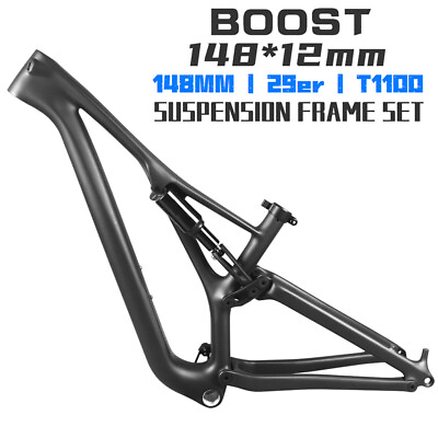 #ad T1100 Carbon Fiber XC Full Suspension Mountain MTB Bike Frame 12*148mm 29er $888.88