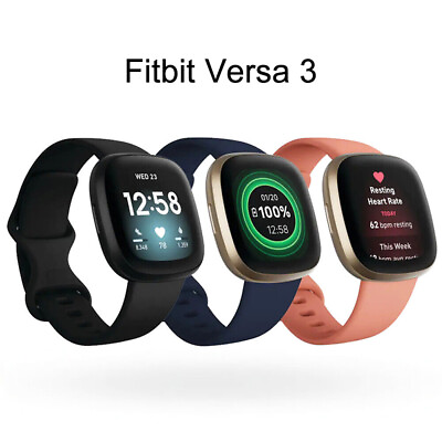 #ad Fitbit Versa 3 Health amp; Fitness Smartwatch with GPS Authentic Activity Watch $99.80