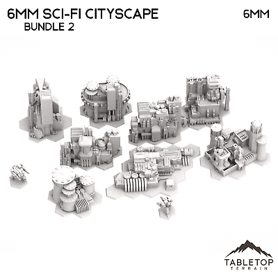 #ad 6mm Sci Fi Cityscape Bundle 2 Compatible with Battletech Mech Terrain $74.79