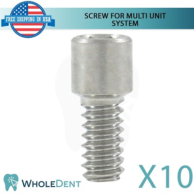 #ad 10X Titanium Screws For Straight amp; Angulated Multi Unit1.6m Abutment Dental $49.00