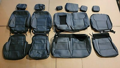 #ad New Take Off 2021 2023 Ford F150 Crew Cab Lariat BLACK Leather Seat Covers $169.95
