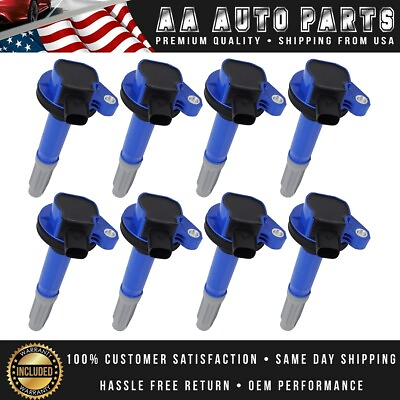 Set of 8 High Performance Ignition Coil For Ford F 150 5.0L Mustang 5.0L UF622 $97.45