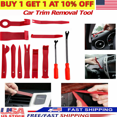#ad 16x Auto Trim Removal Tool Kit Car Panel Door Dashboard Fastener Remover Pry Set $1.99