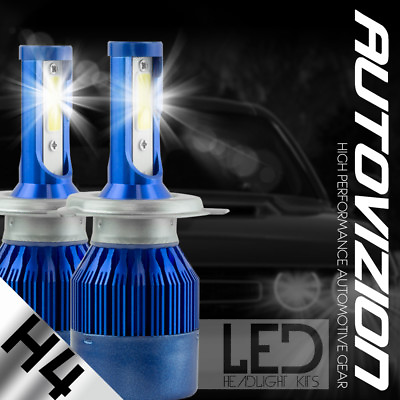 #ad H4 9003 HB2 Cree LED Headlight Kit Hi Low beam 488W 6000K Bulbs 48800LM HID Pair $22.04