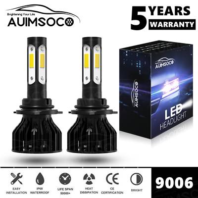 #ad 4SIDE LED Headlight Bulbs 9006 LOW BEAM 6000K For Toyota Camry 2000 2005 2006 $22.98