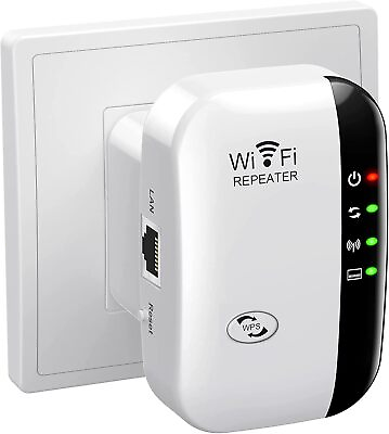 #ad Wifi Range Extender Internet Booster 300Mbps router Wireless Repeater Amplifier $9.49