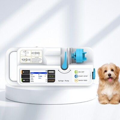 #ad Veterinary Syringe Pump Electric Medical Syringe Pump Real time alarm Large LCD $319.00