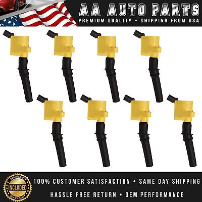 #ad 8 Heavy Duty Ignition Coil For Ford F 150 F 250 Expedition 4.6L 5.4L DG508 $33.99