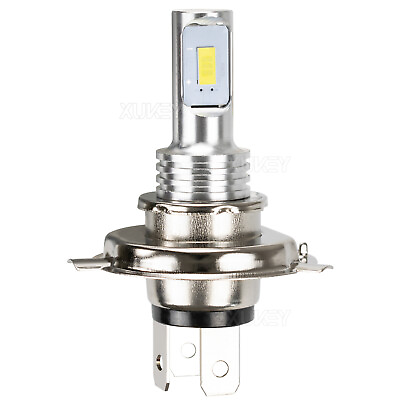 #ad H4 9003 LED Bulbs HS1 High Low Replacement Beam Motorcycle Headlight 6000K White $10.70
