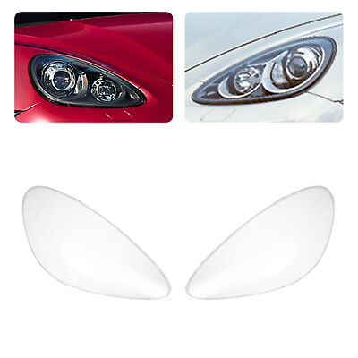 #ad For Porsche Cayenne 2011 2014 Lens Cover Headlight Lampshade Clear Shell Pair $76.00