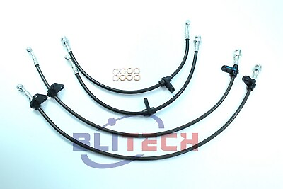 #ad Braided Brake Lines For 92 95 Honda Civic amp;94 01 Acura Integra US Front amp; Rear $38.71