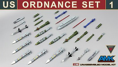 #ad AMK Models 1 48 US Ordnance Set #1 for Grumman F 14D Super Tomcat by AMK #88E01 $39.99