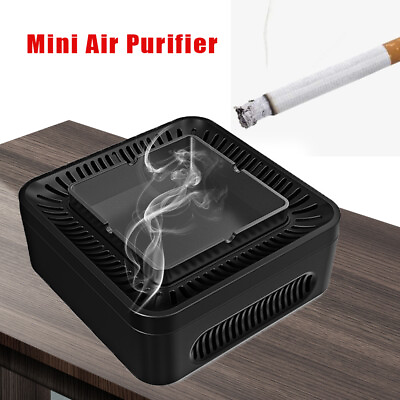 #ad Odor Eliminator Smokeless Ashtray USB Mini Smoke Cigarette Holder $33.00