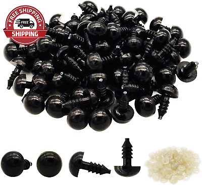 #ad 150Pcs Safety Eyes for Amigurumi 12Mm Plastic Crochet Doll Eyes with Washers for $12.61